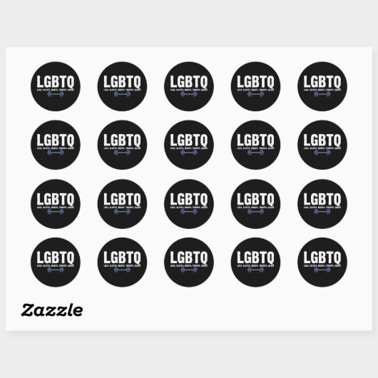 LGBTQ 太もも お尻 上腕二頭筋 上腕三頭筋 大腿四頭筋 ジム好き ラウンドシール (シート)