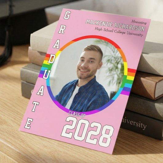 LGBTQ+学生プライドレインボー卒業発表 招待状