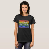 LGBTQ 愛と平等 レインボー 私はゲイの息子を愛しています Tシャツ (正面フル)