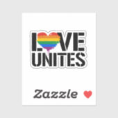LGBTQ 愛はひとつ シール (シート)