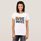 LGBTQ 愛はひとつ Tシャツ (正面フル)