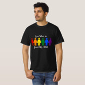 LGBTQ+ 愛は勝つ プライドフラグ 人々 Tシャツ (正面フル)