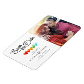 LGBTQ – 日付スクリプトを写真で保存 マグネット (左側)