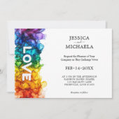 🌈 LGBTQ 絵を描 With Love 招待状 (正面)