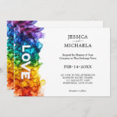 🌈 LGBTQ 絵を描 With Love 招待状 (正面/裏面)