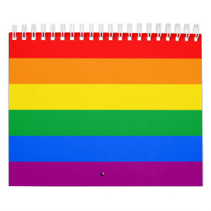 LGBTQ+虹のプライド旗 カレンダー