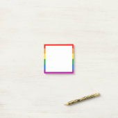 LGBTQ+虹のプライド旗 ポストイット (デスク上)