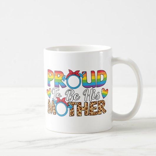 LGBTQ -誇りを持った母親になる コーヒーマグカップ (右)