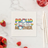 LGBTQ -誇りを持った母親になる スタンダードカクテルナプキン (インサイチュ)