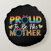 LGBTQ -誇りを持った母親になる ラウンドクッション (裏面)