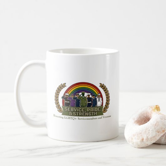 LGBTQ+退役軍人マグカップ コーヒーマグカップ (ドーナツ)