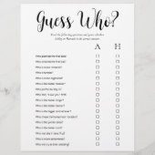 LGBTQ 2サイドモダンブライダルシャワーゲーム チラシ (裏面)