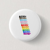 LGBTQ 3Dデザイン 缶バッジ (正面)