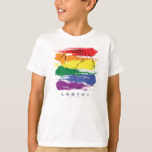 LGBTQ+ AFグローバ誇りを持ったル Tシャツ (正面)