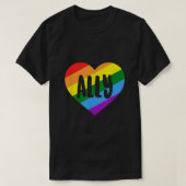LGBTQ Ally  Tシャツ (デザイン正面)