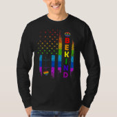 Lgbtq Be KindゲイプライドLgbtレインボーアメリカン国旗 Tシャツ (正面)