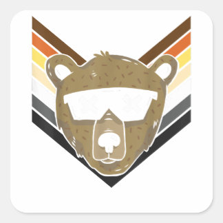 LGBTQ Bear For ゲイプライドMonth - クール Sunglasses G スクエアシール