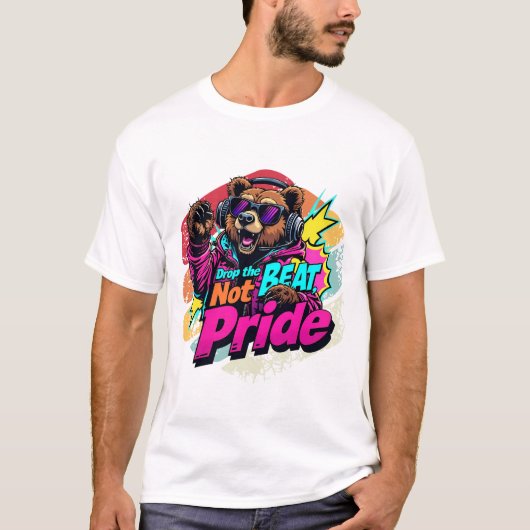 LGBTQ BearDJ VintageVibes Tシャツ (正面)