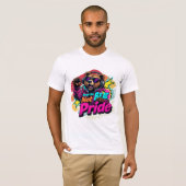LGBTQ BearDJ VintageVibes Tシャツ (正面フル)