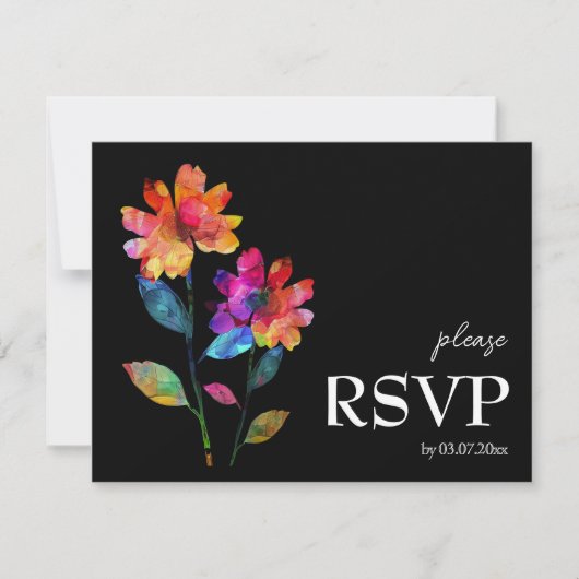 🌈 LGBTQ Budget Dietary choice  Petals & Pride  出欠カード (正面)