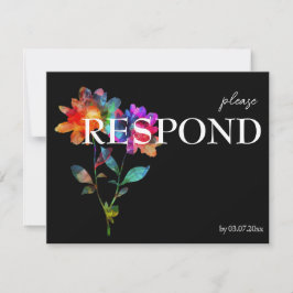 🌈 LGBTQ Budget with menu  Petals & Pride  出欠カード