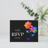 🌈 LGBTQ Budget with menu  Petals & Pride  出欠カード (スタンド正面)