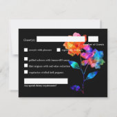 🌈 LGBTQ Budget with menu  Petals & Pride  出欠カード (裏面)