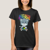LGBTQ Cat Progressiv Pride  Transgender Genderquee Tシャツ (正面)
