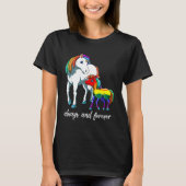 LGBTQ Daughter Son  Unicorn Mama Tシャツ (正面)