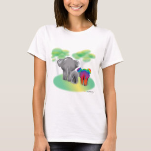 LGBTQ Elephant Family - "Every Familys 得 One" Tシャツ