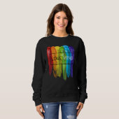 LGBTQ Equality Gay Pride Love Wins Be Yourself Mon スウェットシャツ (正面フル)