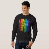 LGBTQ Equality Gay Pride Love Wins Be Yourself Mon スウェットシャツ (正面フル)