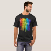 LGBTQ Equality Gay Pride Love Wins Be Yourself Mon Tシャツ (正面フル)