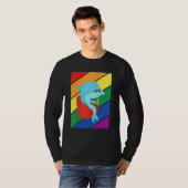 Lgbtq Flag Gay Pride Month Rainbow Dolphin Lgbt Gl Tシャツ (正面フル)