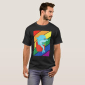 Lgbtq Flag Gay Pride Month Rainbow Dolphin Lgbt Gl Tシャツ (正面フル)