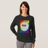 LGBTQ Flag Gay Pride Month Rainbow Sheep With LGBT Tシャツ (正面フル)
