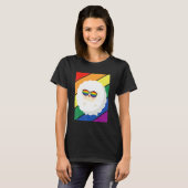 LGBTQ Flag Gay Pride Month Rainbow Sheep With LGBT Tシャツ (正面フル)