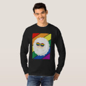 LGBTQ Flag Gay Pride Month Rainbow Sheep With LGBT Tシャツ (正面フル)