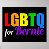 LGBTQ for Bernie Sanders 2020 ポスター (正面)