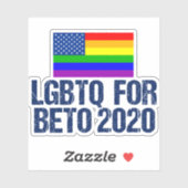 LGBTQ for Beto 2020 シール (シート)
