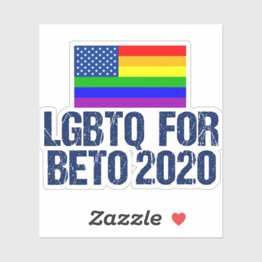 LGBTQ for Beto 2020 シール (シート)