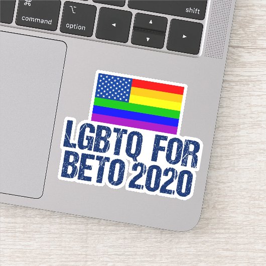 LGBTQ for Beto 2020 シール (詳細)