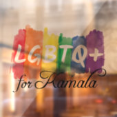 LGBTQ for Kamala Rainbowゲイプライド ウィンドウサイン (シート2)