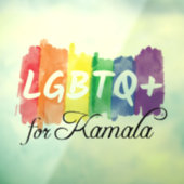 LGBTQ for Kamala Rainbowゲイプライド ウィンドウサイン (シート3)