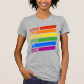 LGBTQ For Mayor Pete 2020 Tシャツ (正面)