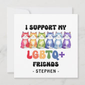 LGBTQ Friendsをサポート – Rainbow Catプライド (正面)