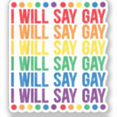 LGBTQ Gを愛してゲイデザイン誇りを持ったと言う シール (正面)