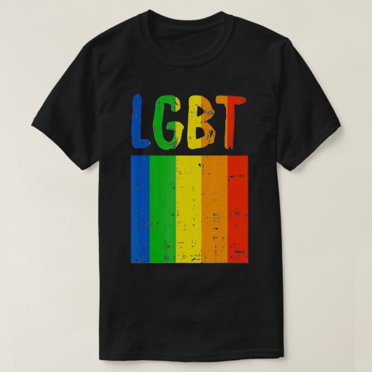 LGBTQ Gay Pride Month Love Rainbow Flag Equality A Tシャツ (デザイン正面)