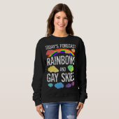 LGBTQ Gay Pride Month Parade Rainbows And Gay Skie スウェットシャツ (正面フル)
