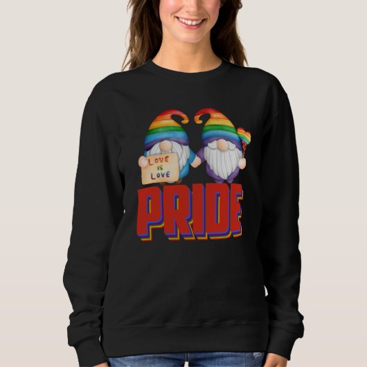 LGBTQ Gnome Pride Month 2023 Rainbow Gay Pride Par スウェットシャツ (正面)